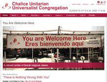 Tablet Screenshot of chaliceuucongregation.org